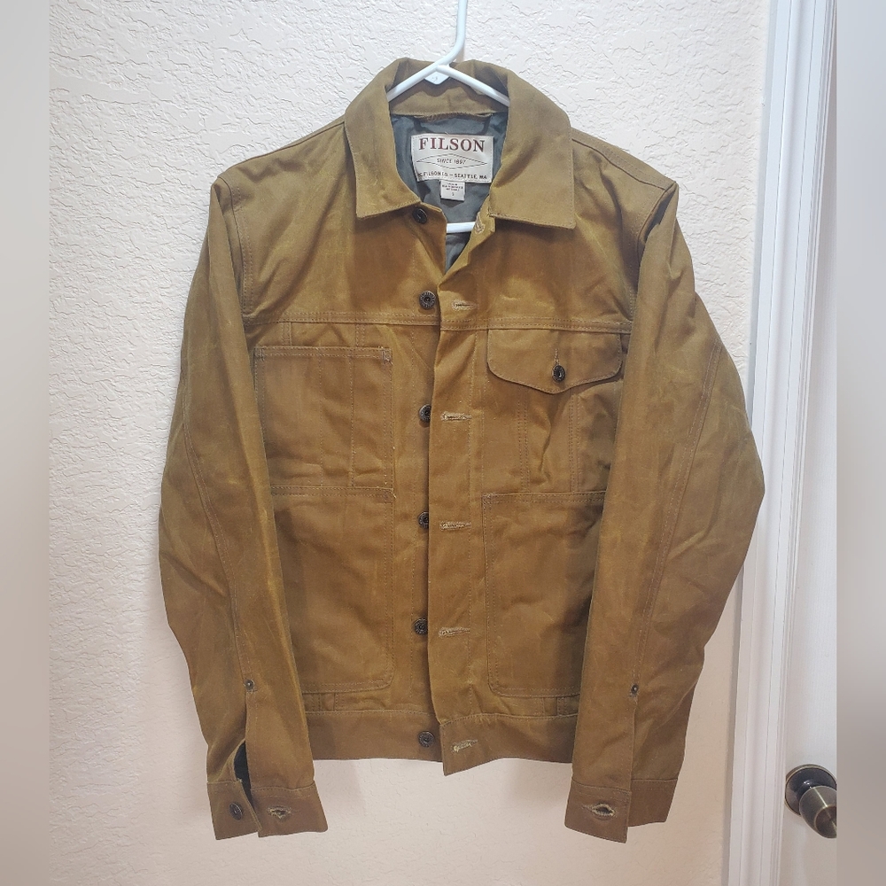 Filson tin cloth waxed jacket
